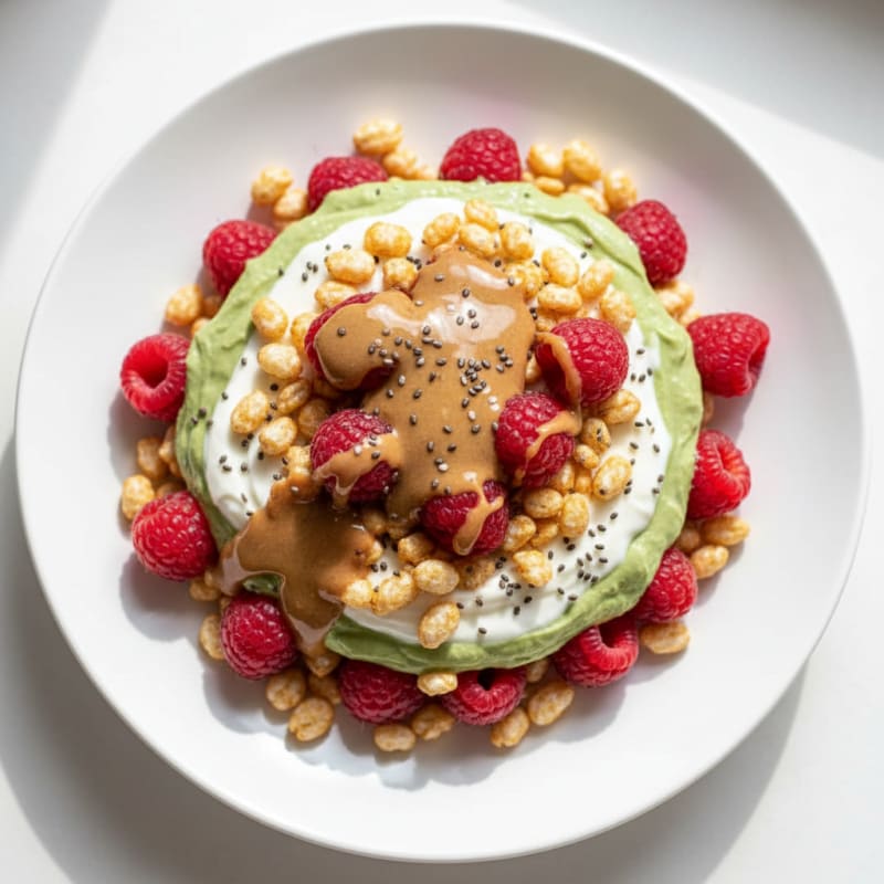 Silky Protein Matcha Yogurt Parfait