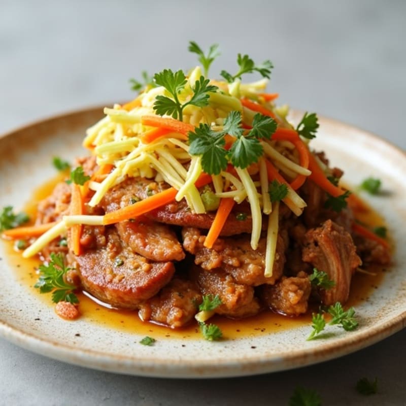 Citrus-Garlic Pulled Pork with Fresh Slaw