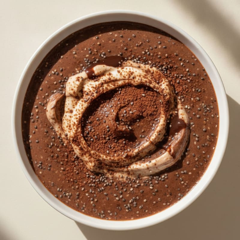 Chocolate Protein Pudding with Chia Seeds