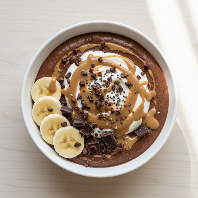 Silky Chocolate Protein Pudding with Greek Yogurt