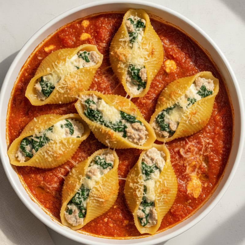 Spinach & Ricotta Stuffed Shells