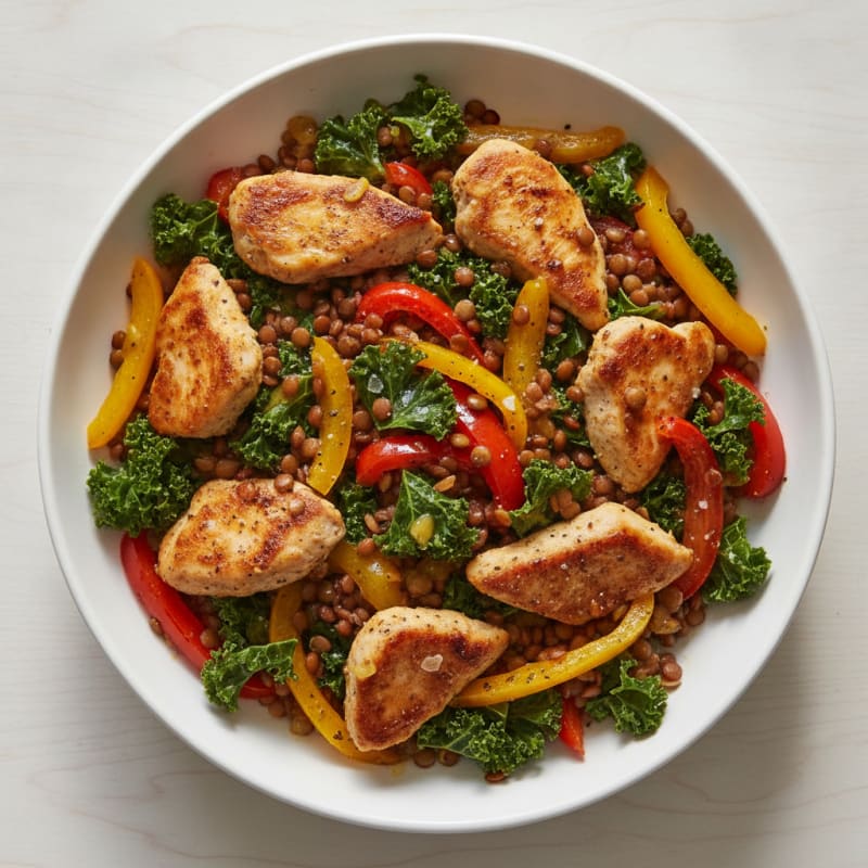 Lentil and Vegetable Harvest Bowl