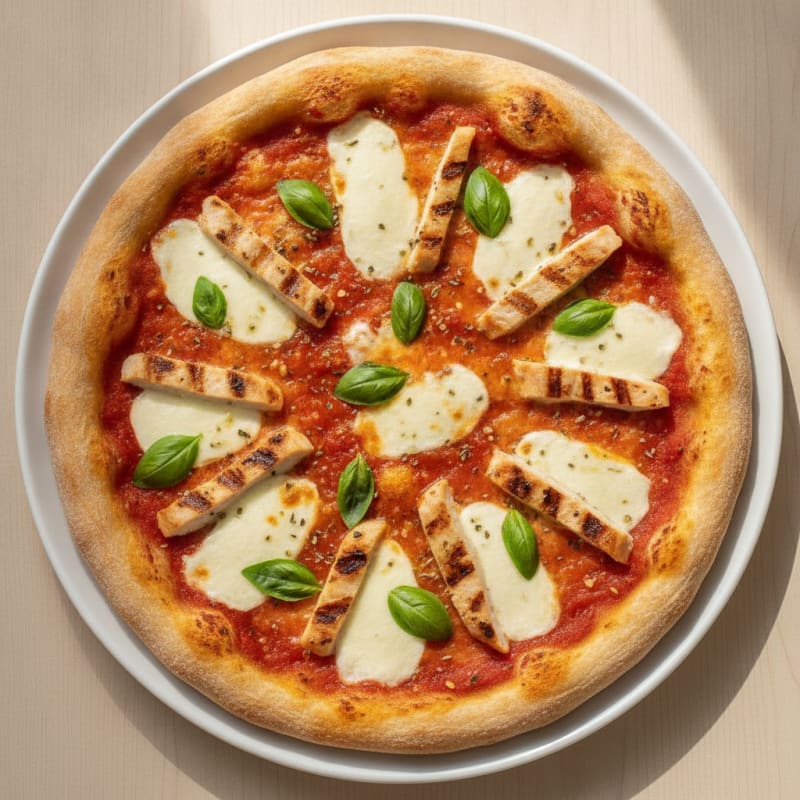 High-Protein Margherita Pizza