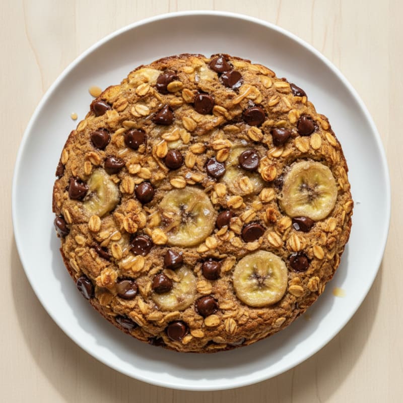 Chocolate Chip Banana Protein Baked Oats