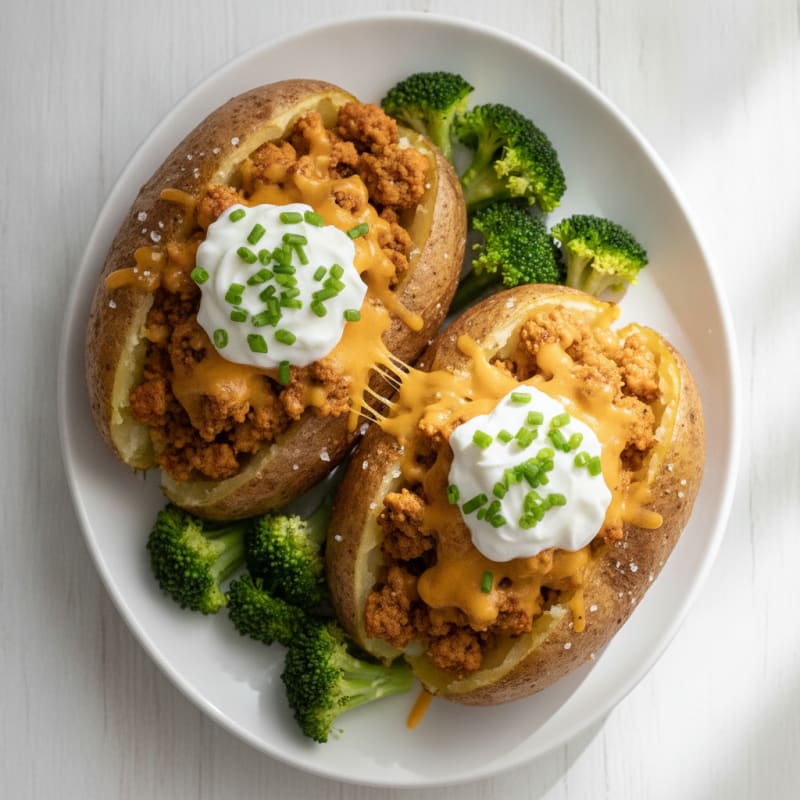 Loaded Baked Potatoes with Chives