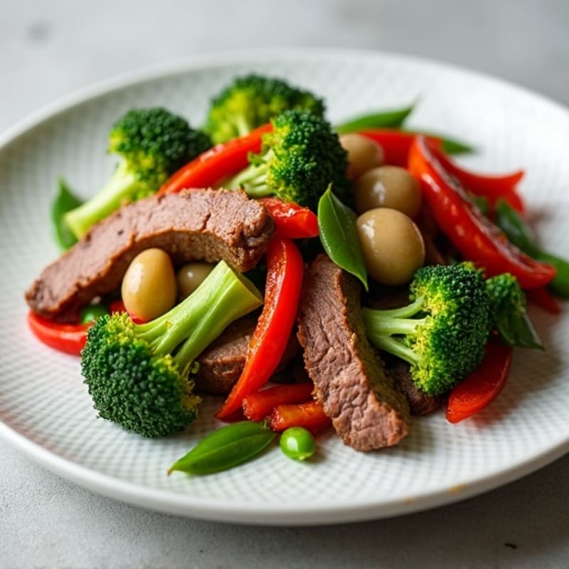 Garlic-Ginger Shaved Beef Stir-Fry