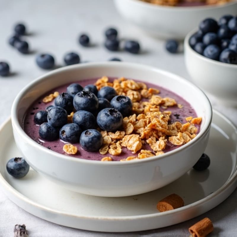 Hearty Blueberry Baked Protein Oats