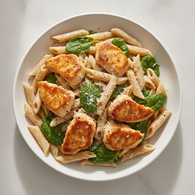 Garlic Parmesan Chicken Alfredo Pasta