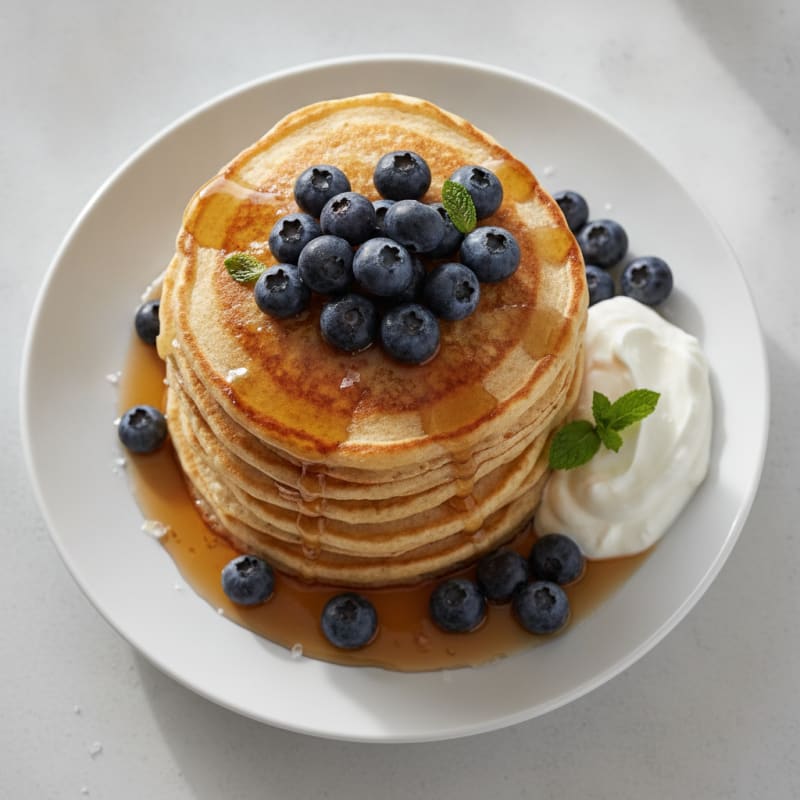 Fluffy Buttermilk-Style Protein Pancakes