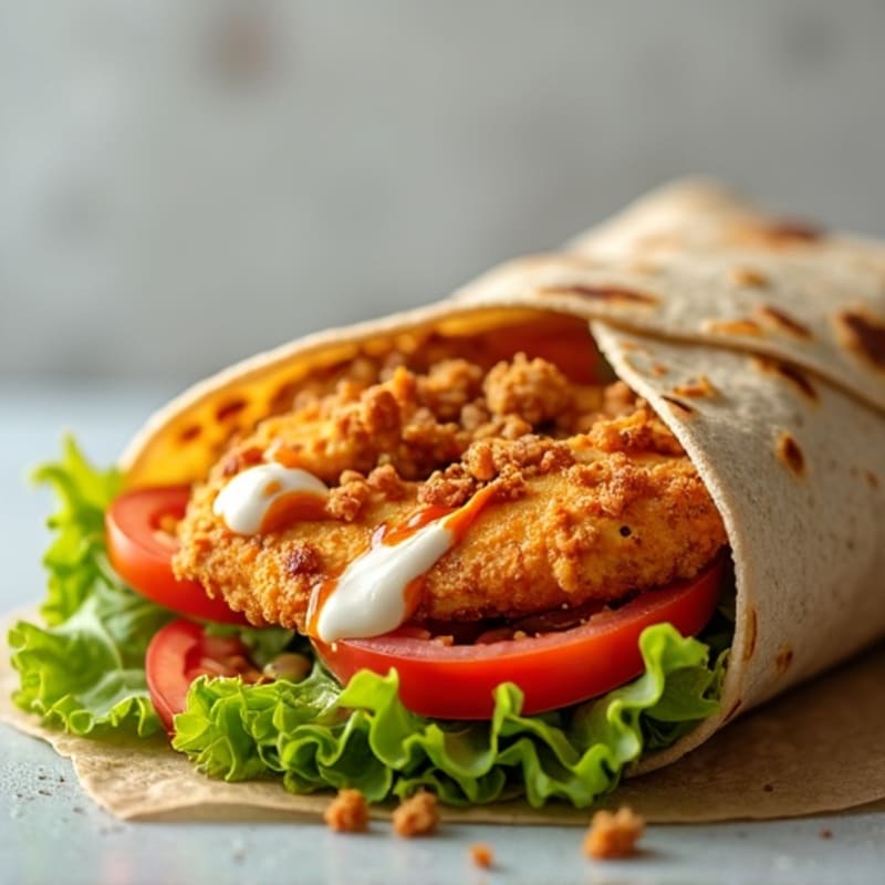 Crispy Buffalo Ranch Chicken Wrap