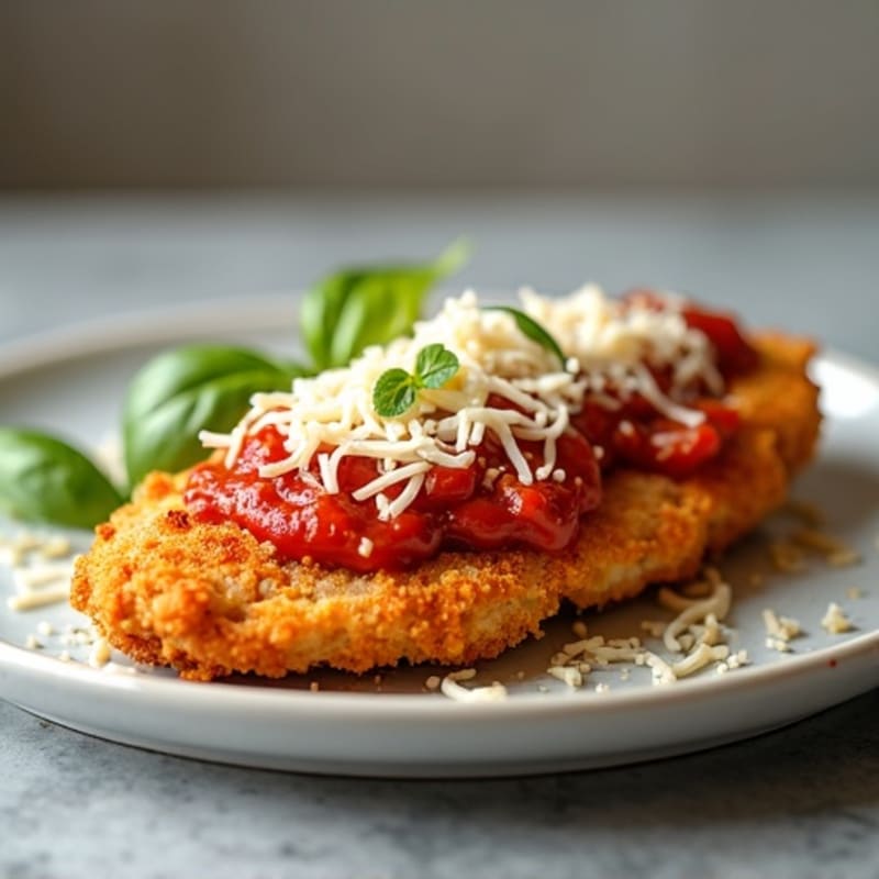 Healthy Crispy Chicken Parmesan