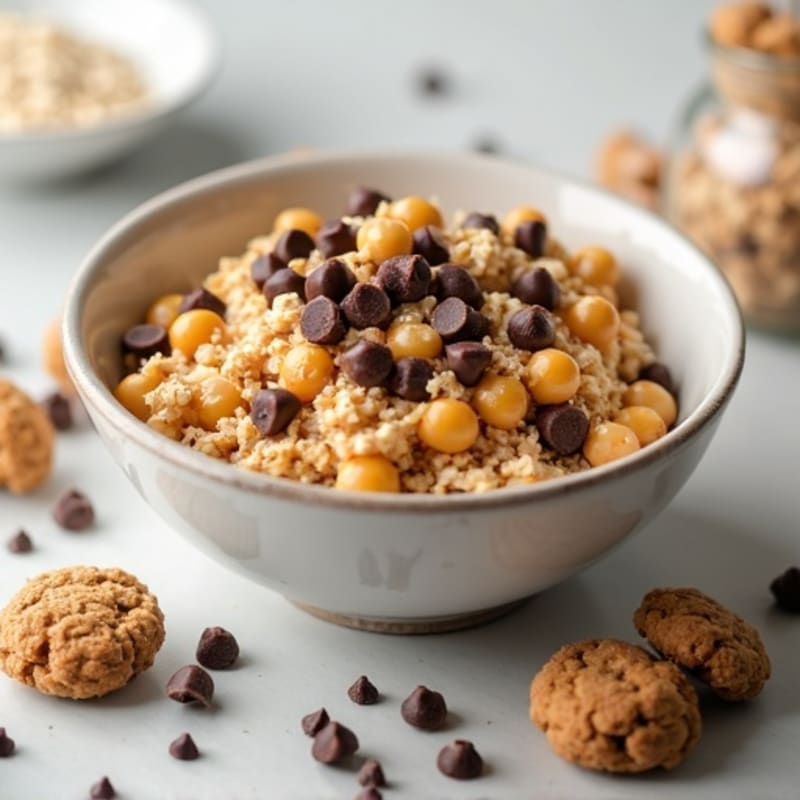 Chocolate Chip Chickpea Cookie Dough Protein Bowl