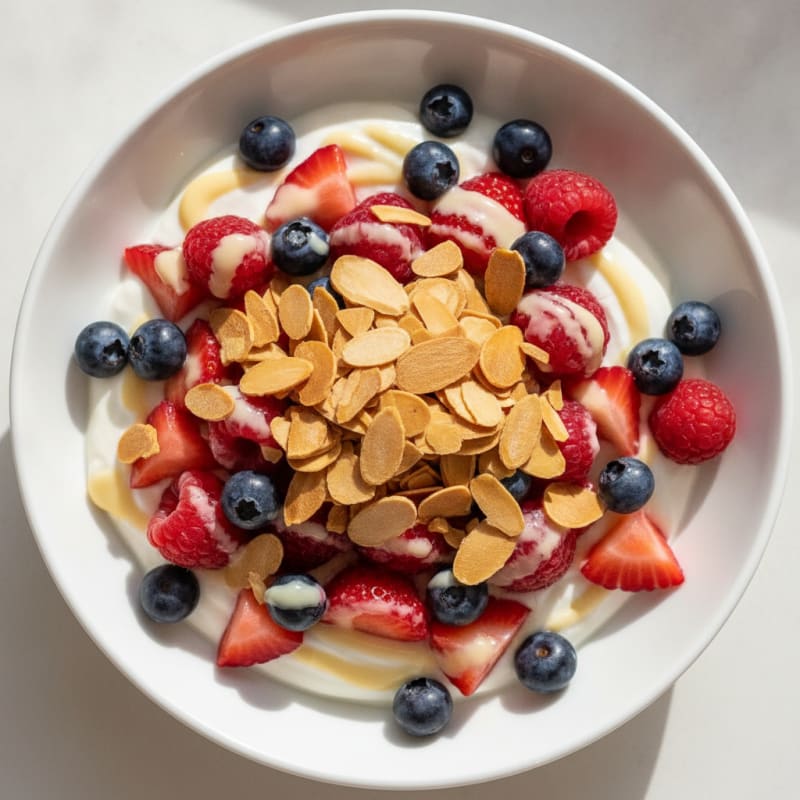 Greek Yogurt and Mixed Berry Protein Parfait