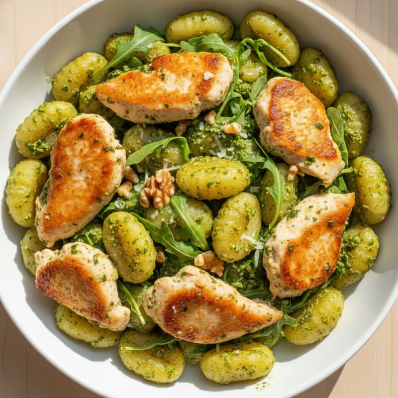 Gnocchi with Arugula Pesto