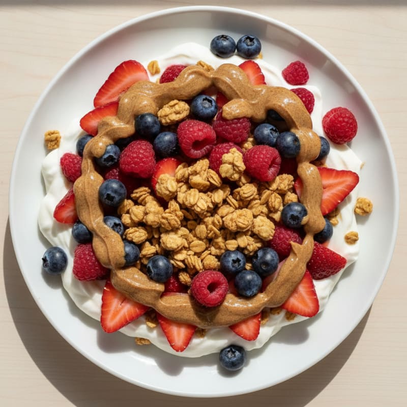 Creamy Greek Yogurt Protein Parfait with Mixed Berries