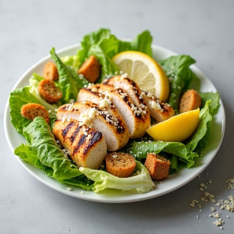Healthy Grilled Chicken Caesar Salad