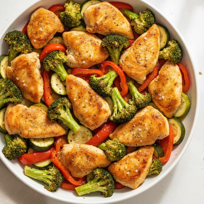 Sheet Pan Lemon Herb Chicken and Veggies
