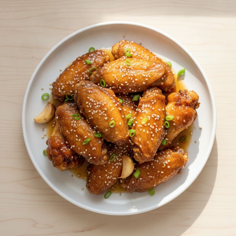 Honey-Garlic Glazed Chicken Wings