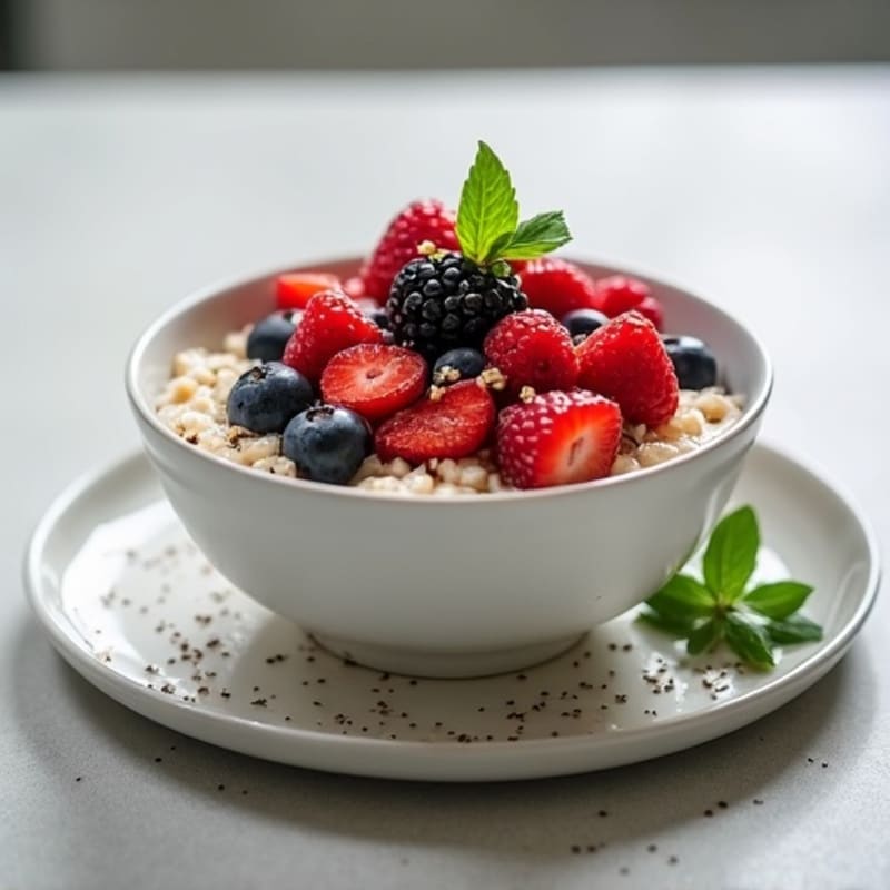 Creamy Protein-Packed Overnight Oats with Berries