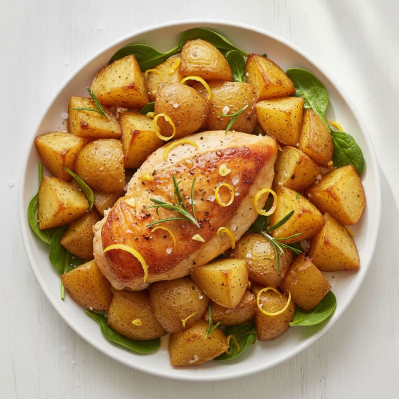 Lemon Herb Roasted Chicken and Potatoes