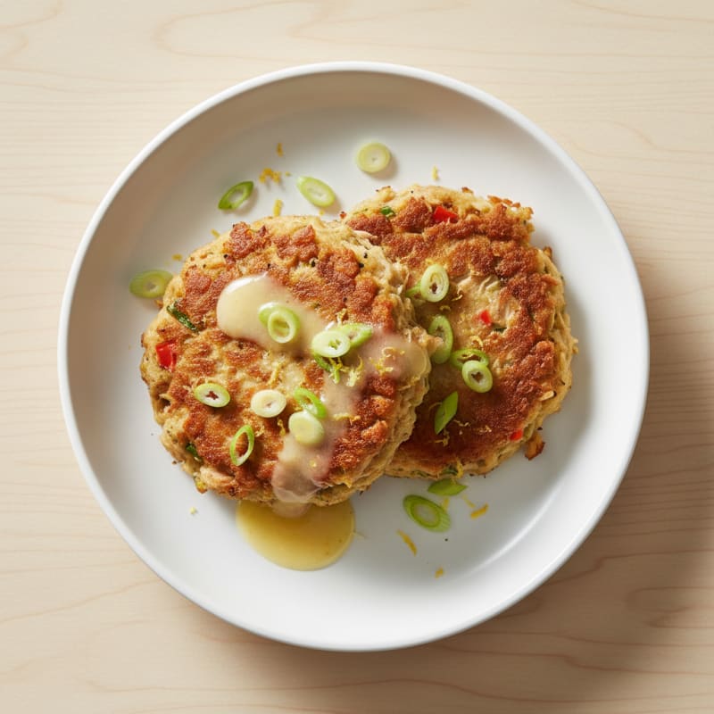 Golden Pan-Seared Tuna Patties