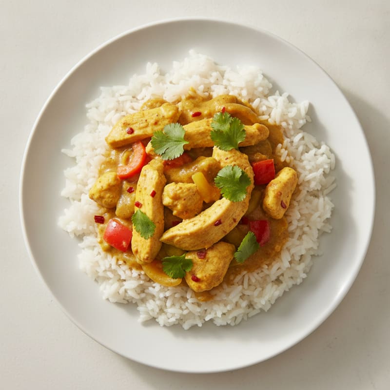 Chicken Yellow Curry with Jasmine Rice