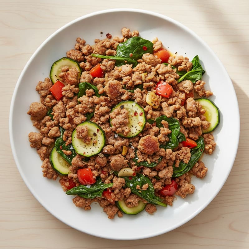 Ground Turkey and Vegetable Skillet