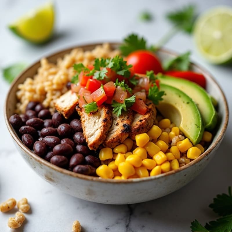 Loaded Black Bean Burrito Bowl