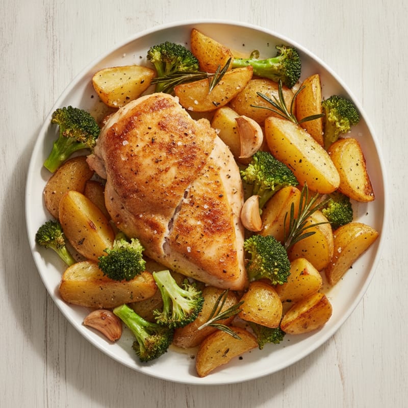Herb-Roasted Chicken and Potatoes