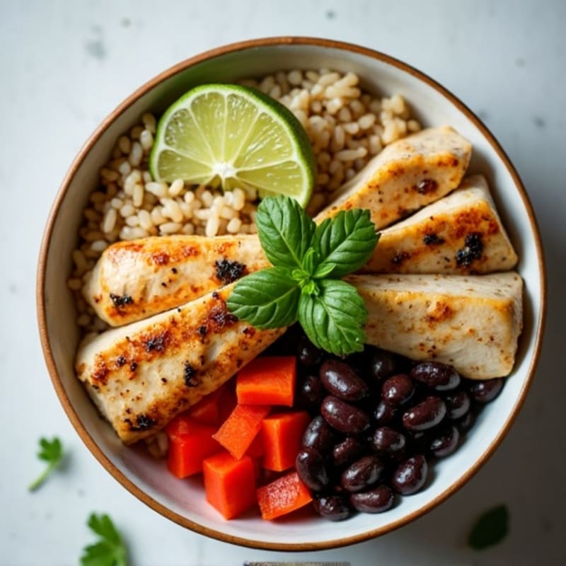 Cilantro Lime Chicken Rice Bowl