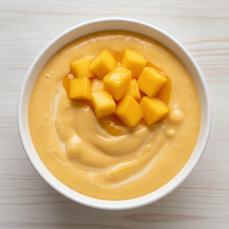 Chilled Mango Protein Pudding