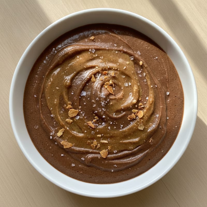 Creamy Chocolate Protein Pudding with Almond Butter
