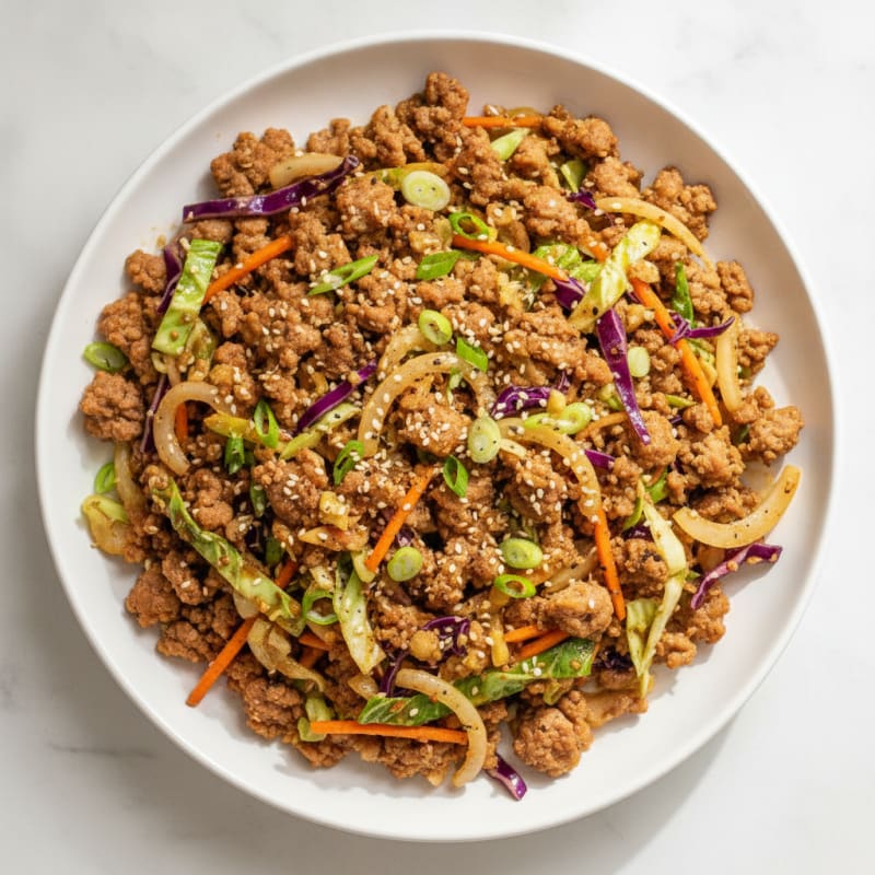 Deconstructed Pork Egg Roll Bowl