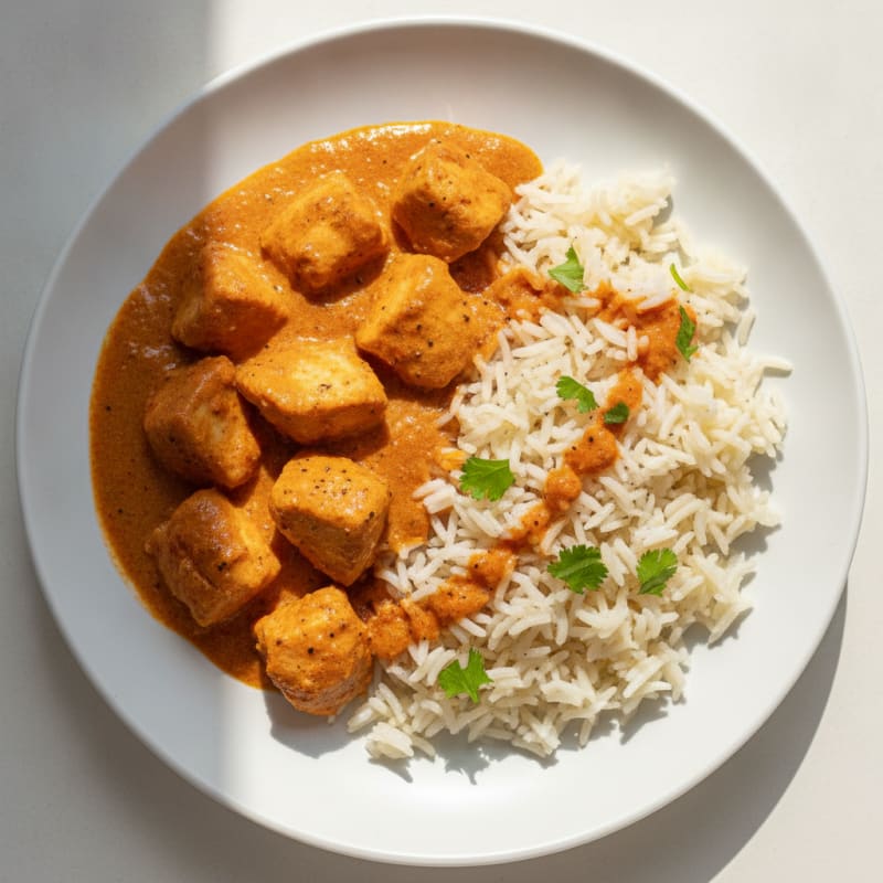 Indian Butter Chicken with Basmati Rice