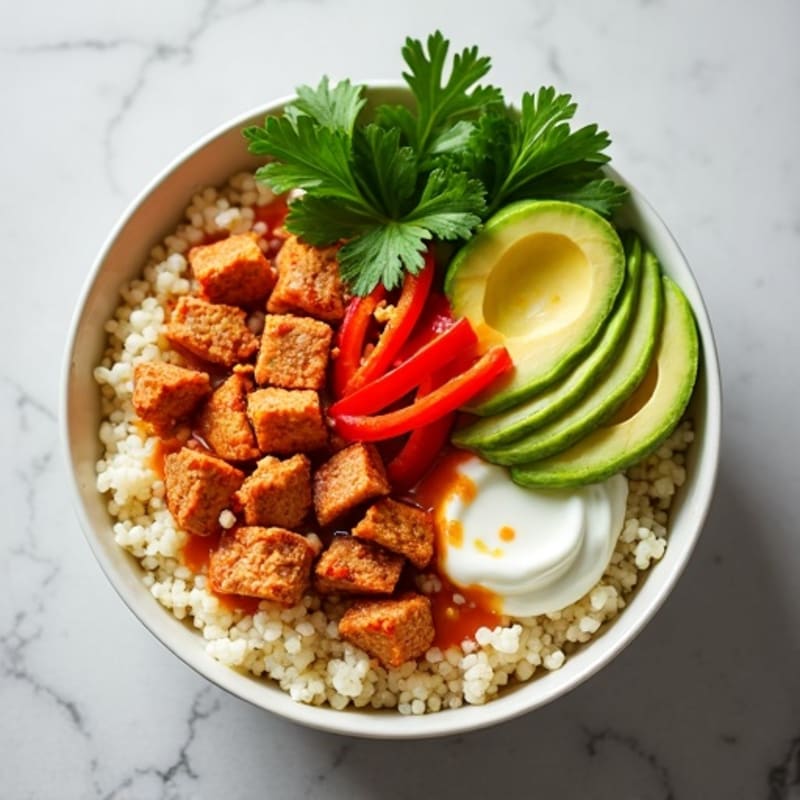 Spicy Tuna Protein Bowl with Cauliflower Rice