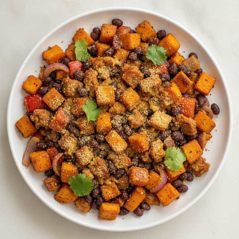 Sweet Potato and Black Bean Hash