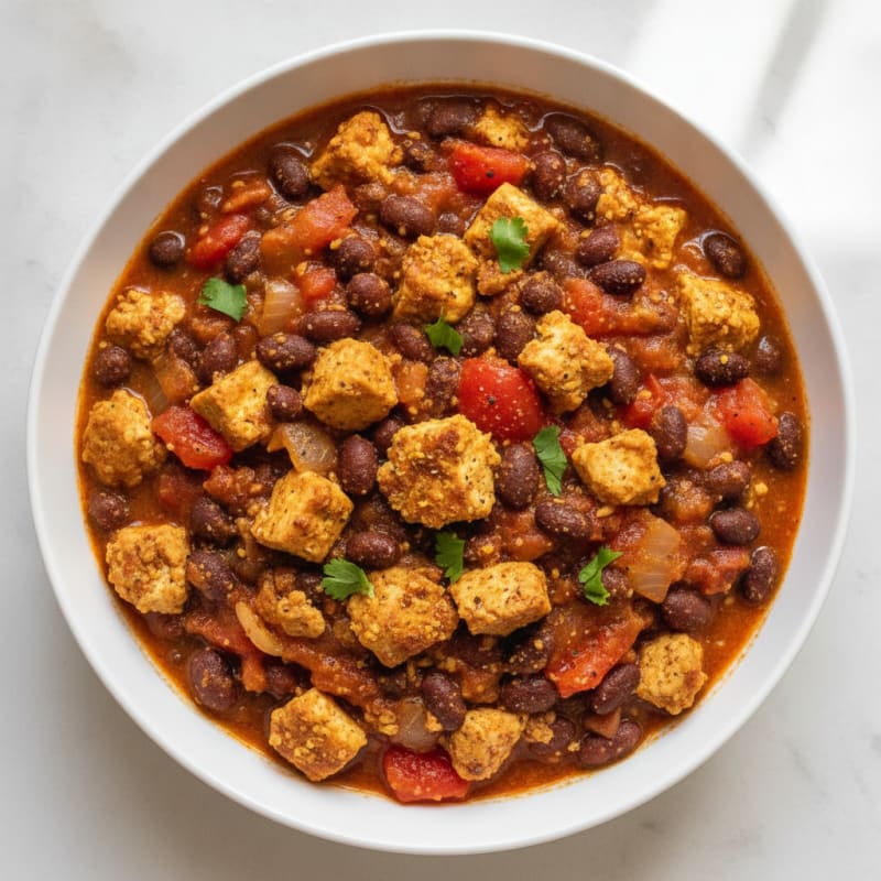 Tofu & Black Bean Chili