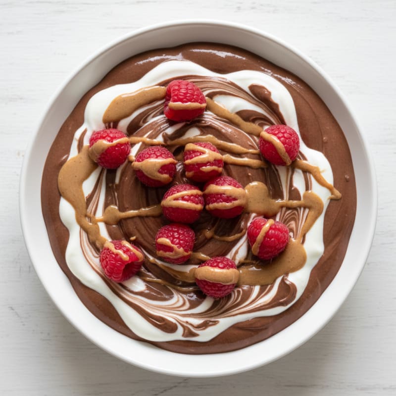 Silky Chocolate Protein Pudding with Greek Yogurt