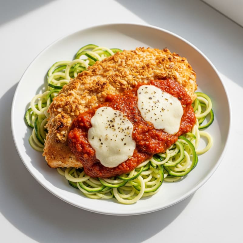 Crispy Baked Chicken Parmesan with Zesty Marinara