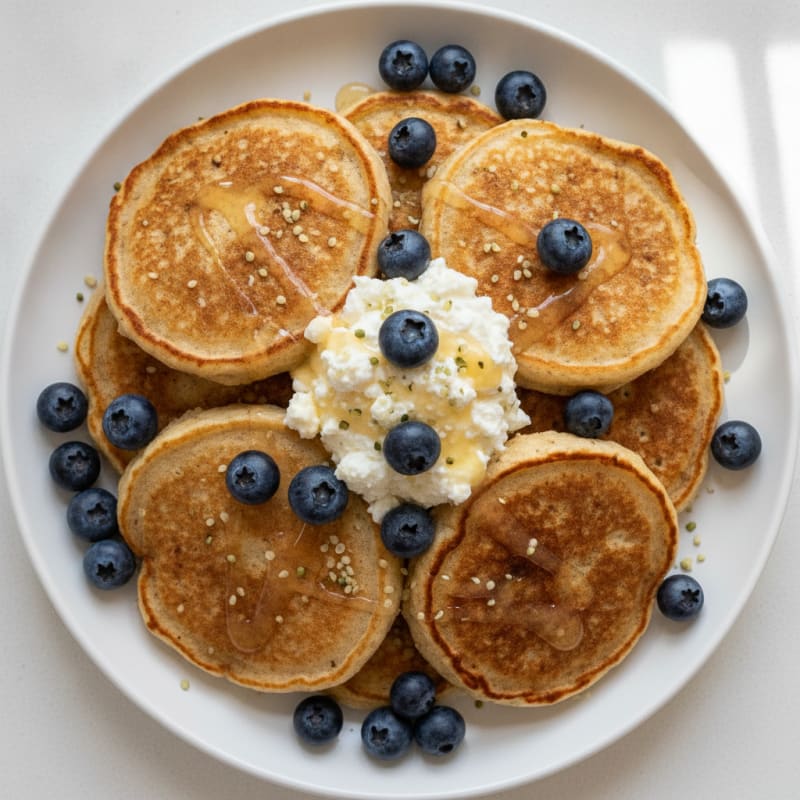 Cottage Cheese Protein Pancakes