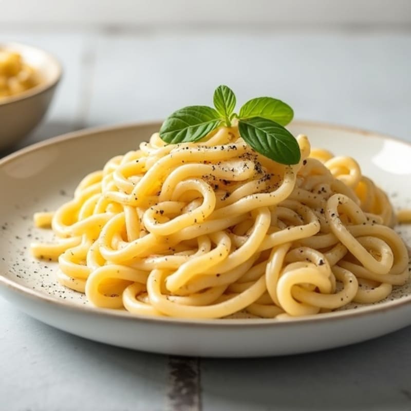 Creamy Cauliflower Alfredo with Protein Pasta