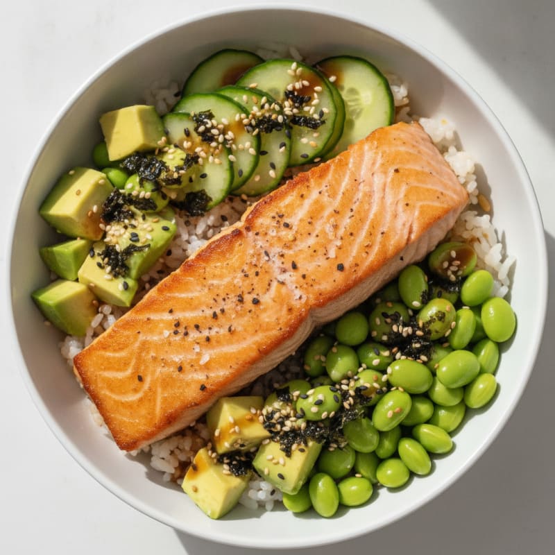 Salmon Sushi Rice Bowl