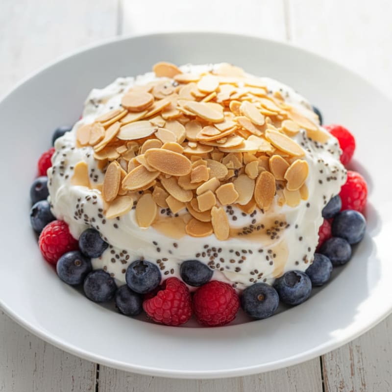 Creamy Greek Yogurt Protein Parfait with Chia and Berries