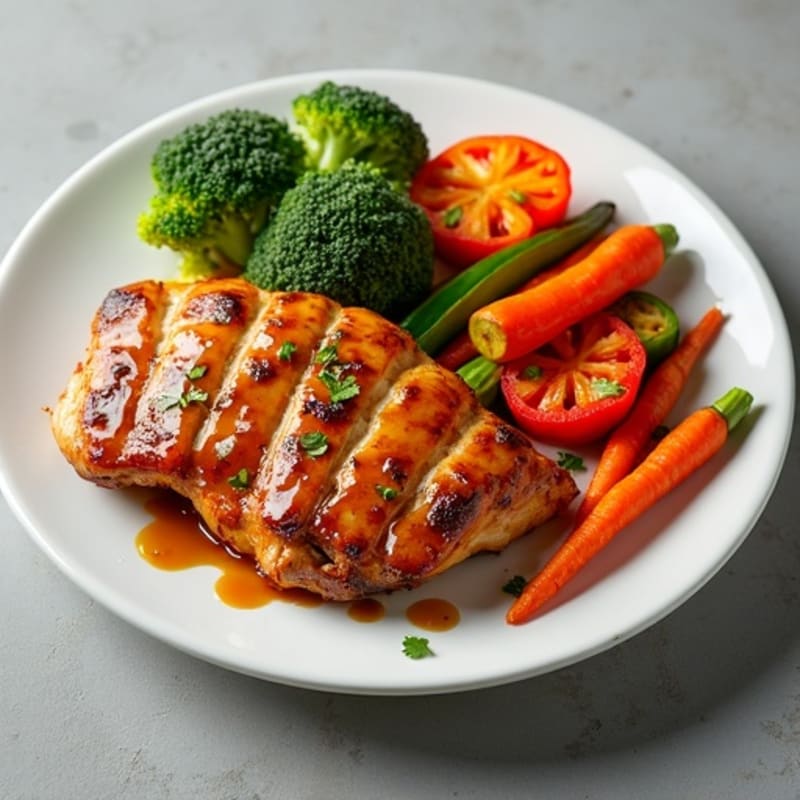 Healthy Teriyaki Chicken with Roasted Vegetables