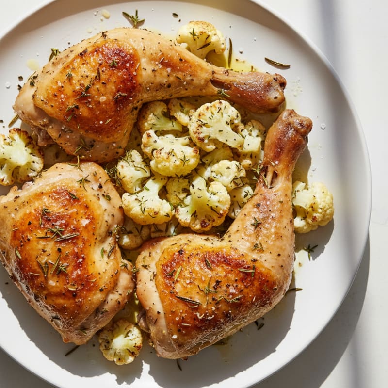 Roasted Chicken Legs with Herbs
