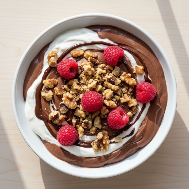 Silky Chocolate Protein Pudding with Greek Yogurt