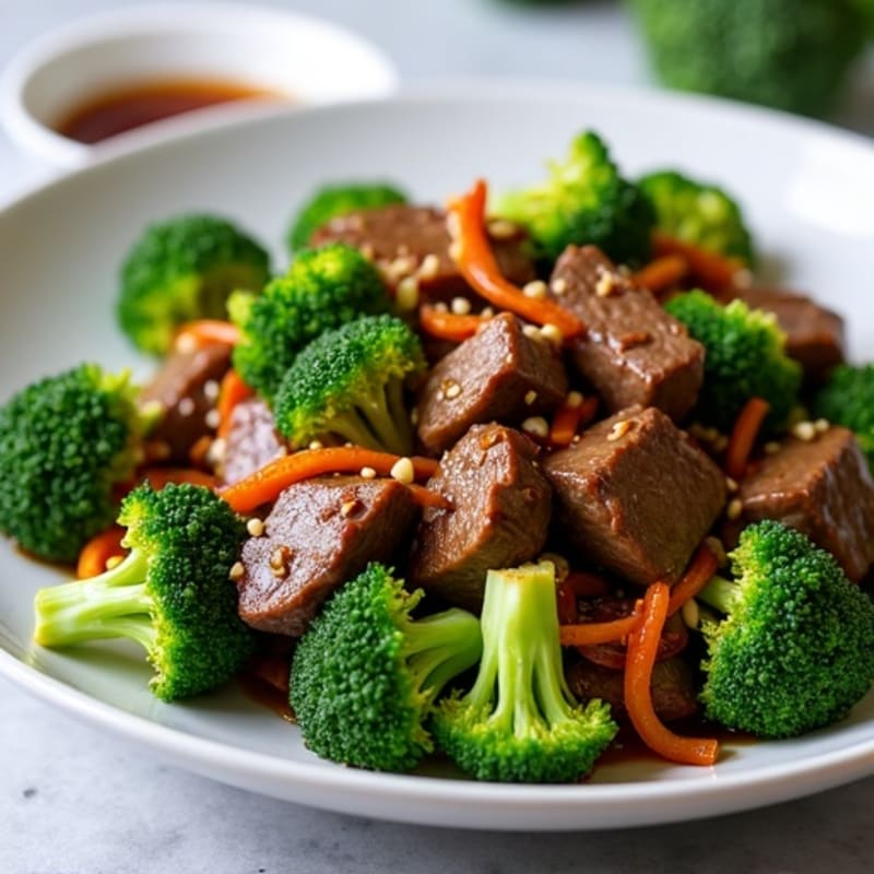 Garlic Ginger Beef and Crisp Broccoli Stir-Fry