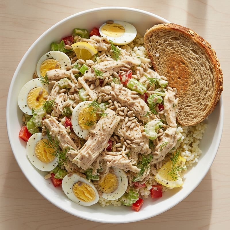 Mediterranean Chicken Salad Bowl