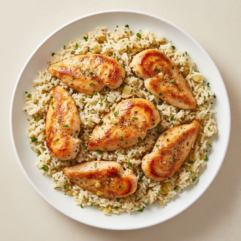 Instant Pot Herby Garlic Chicken and Rice