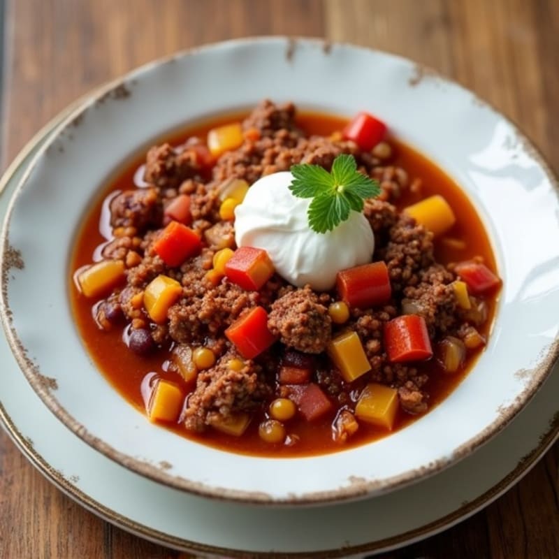 Hearty Slow Cooker Beef Chili